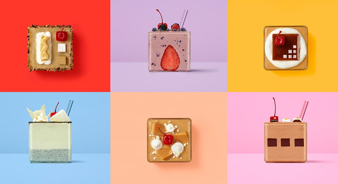 Hình ảnh đồ uống trong chiến dịch #squareshakes